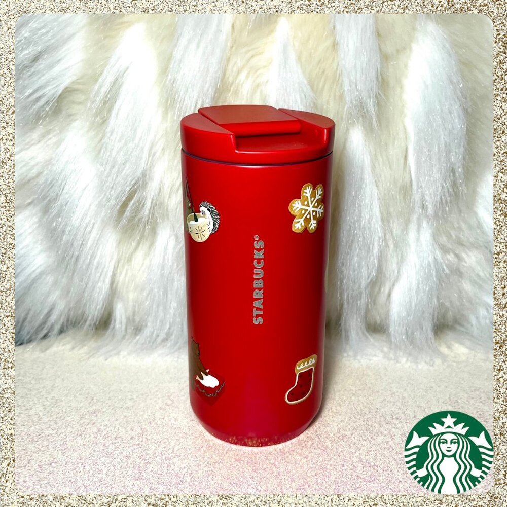 ππͺ NWT 2025 Starbucks Gingerbread Cookie SS 12oz Tumbler - Picture 1 of 8
